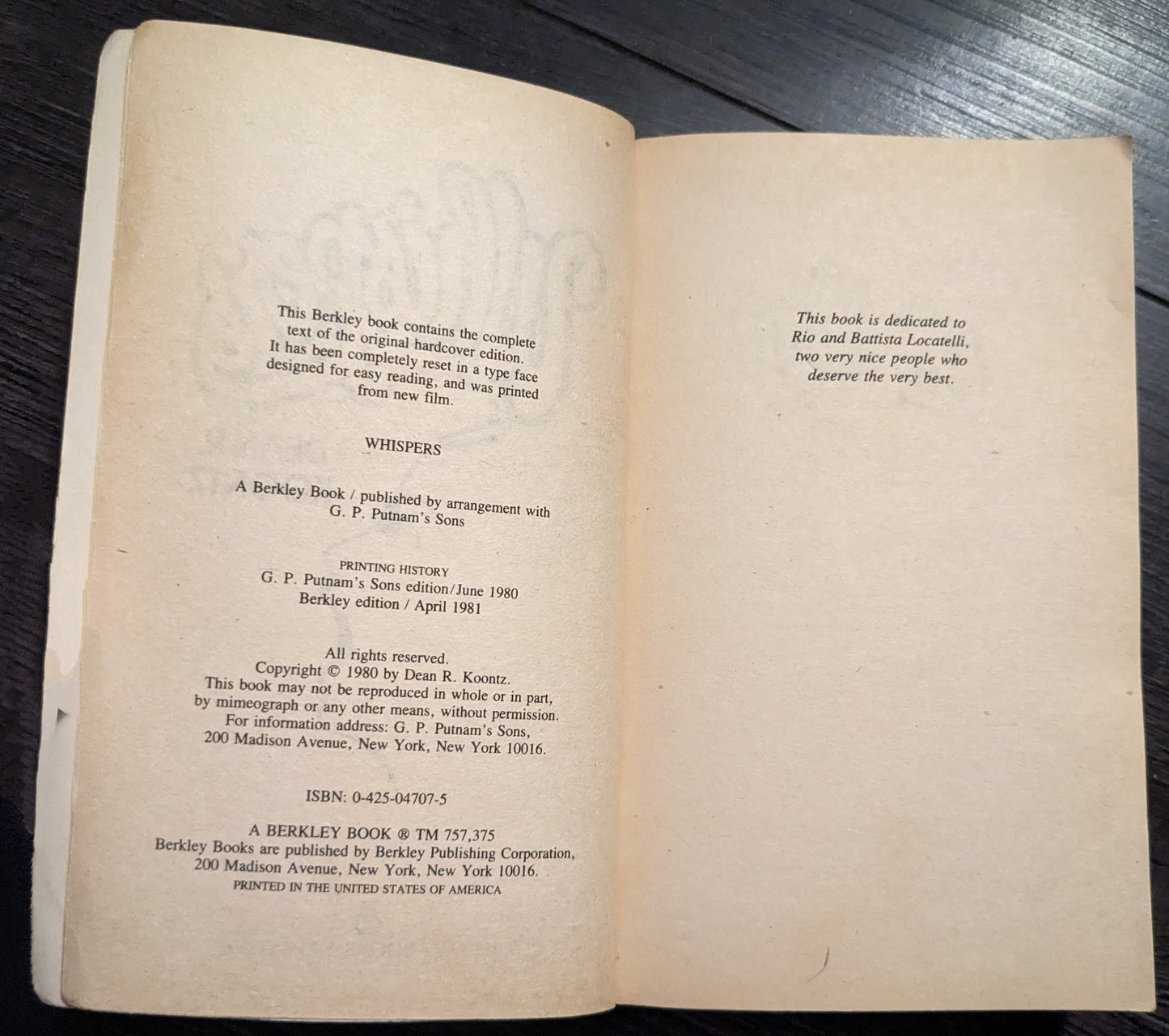 Whispers by Dean R. Koontz