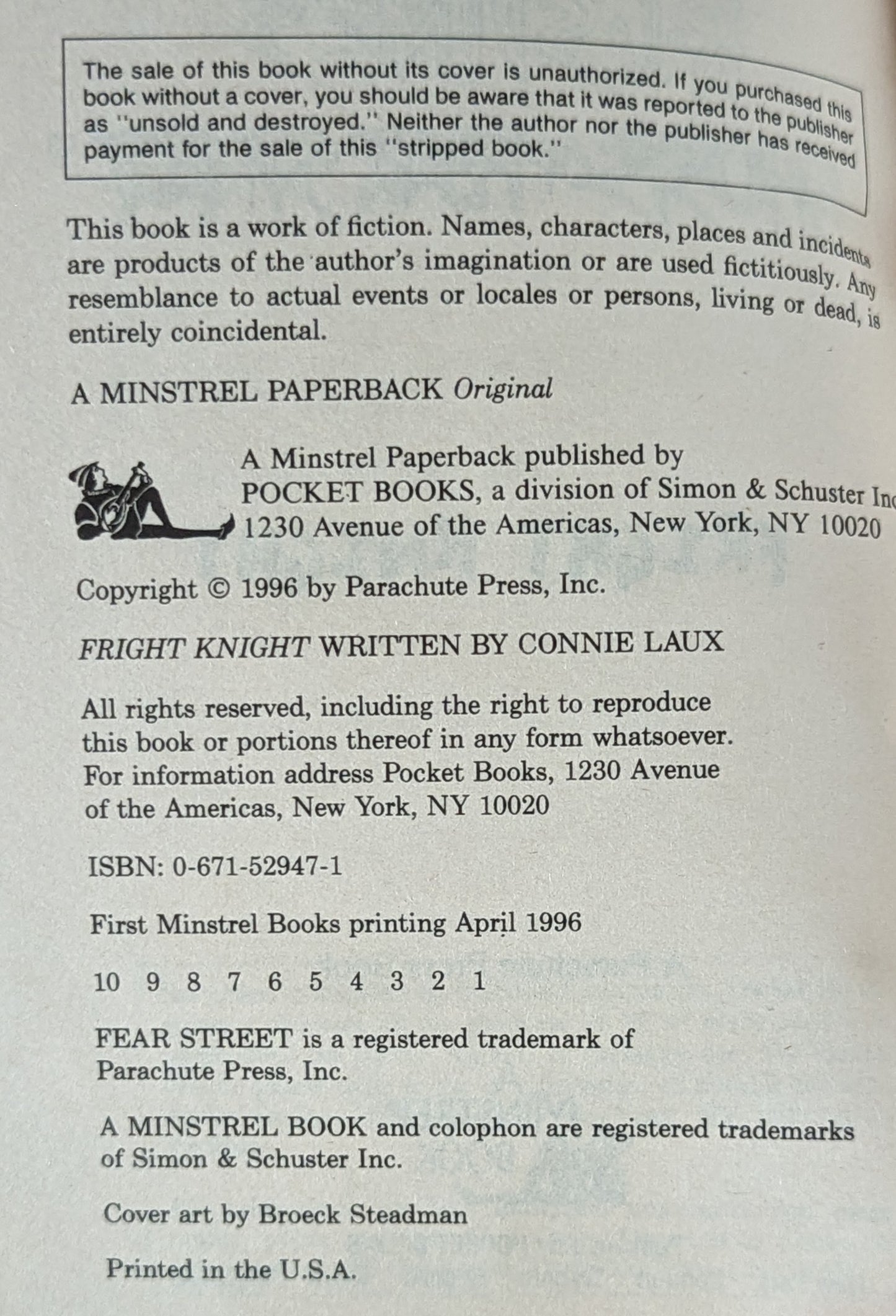 Fright Knight (R.L. Stine's Ghosts of Fear Street #7)