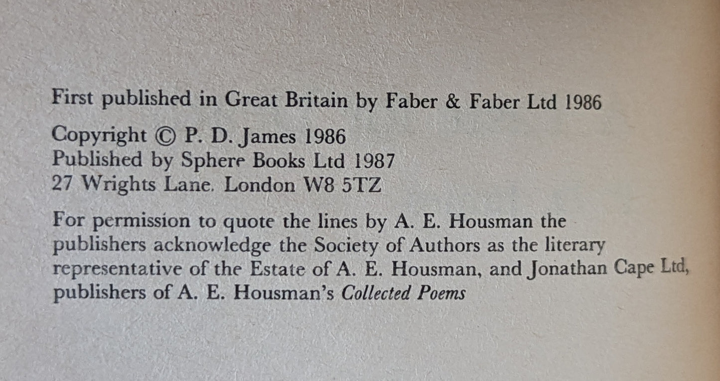 A Taste for Death by P.D. James