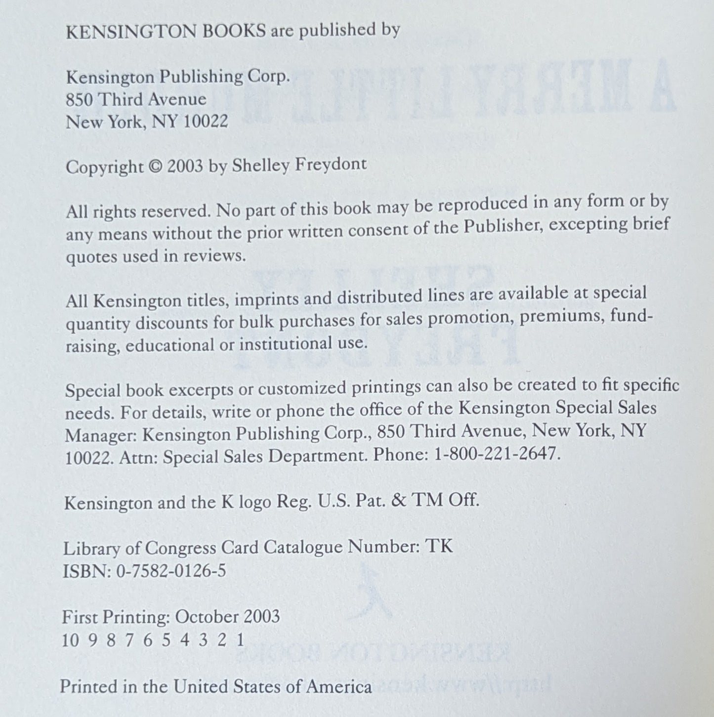 A Merry Little Murder by Shelley Freydont