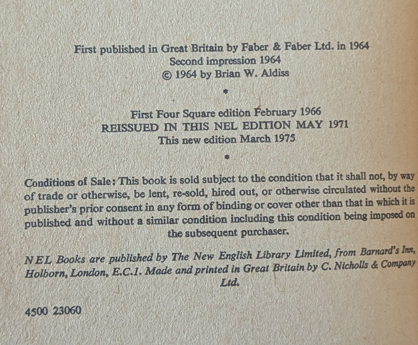 The Dark Light Years by Brian Aldiss