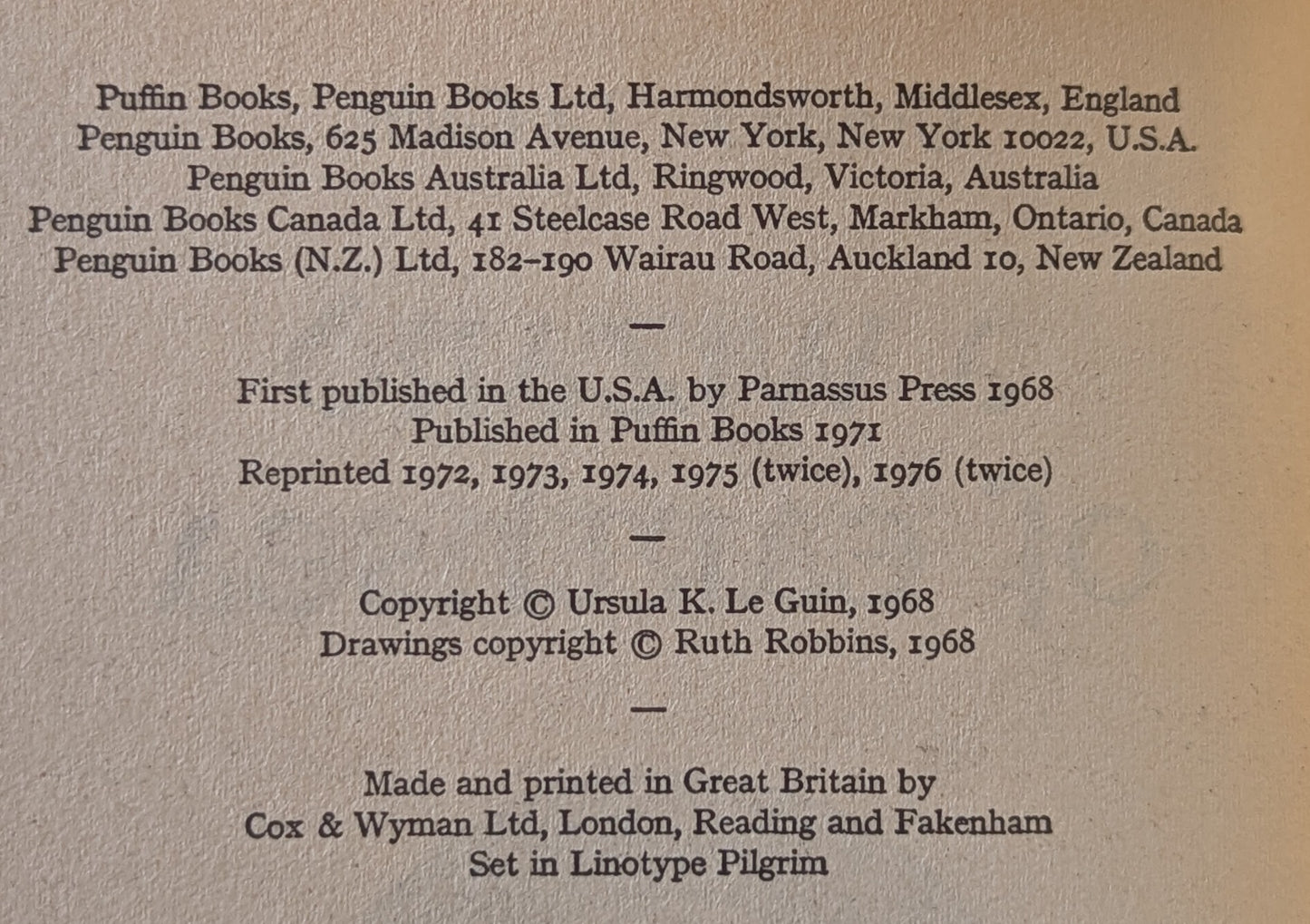 A Wizard of Earthsea by Ursula K. Le Guin