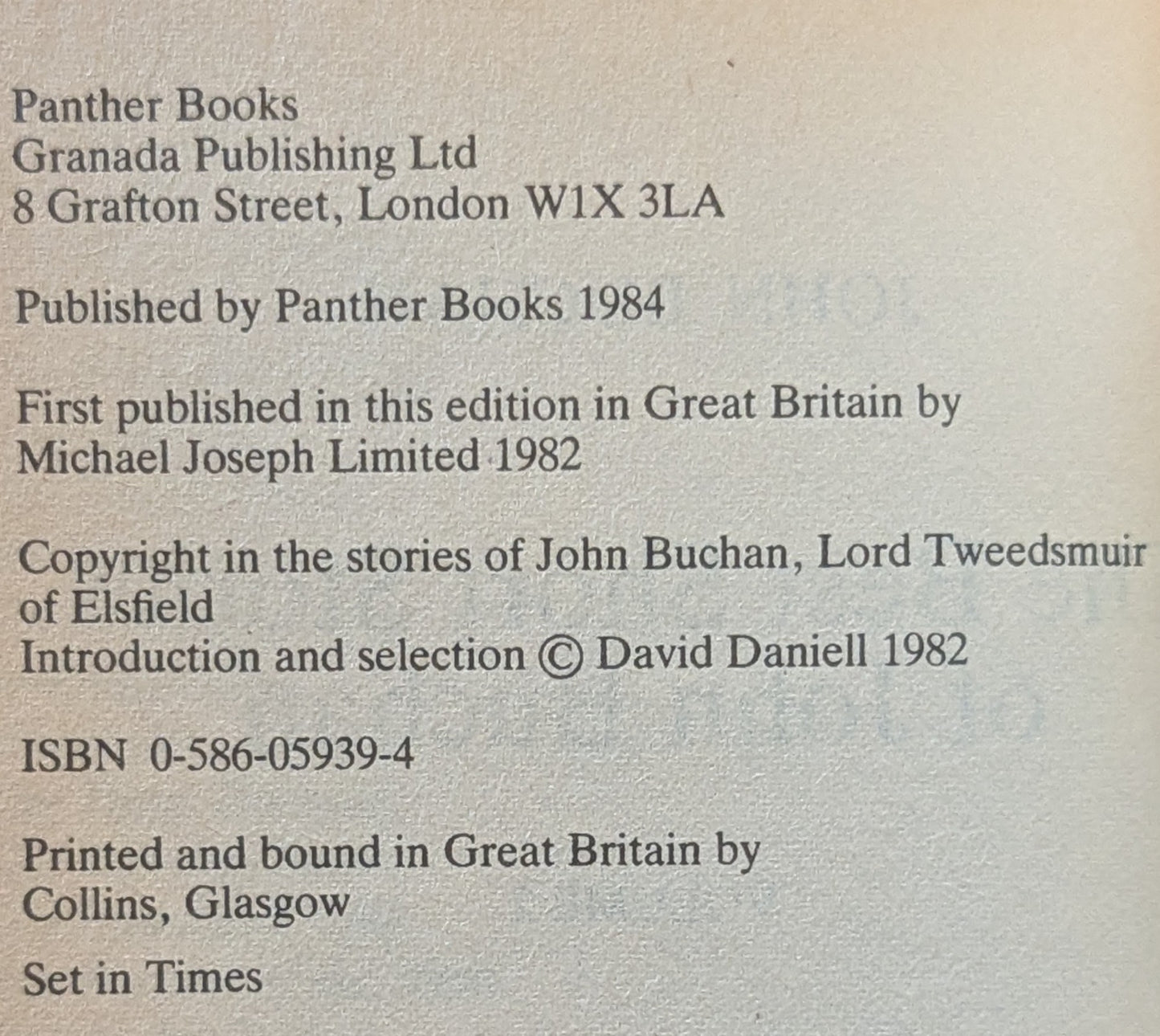 The Best Short Stories of John Buchan