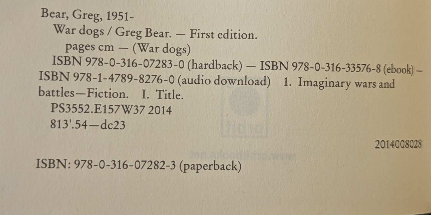 War Dogs by Greg Bear