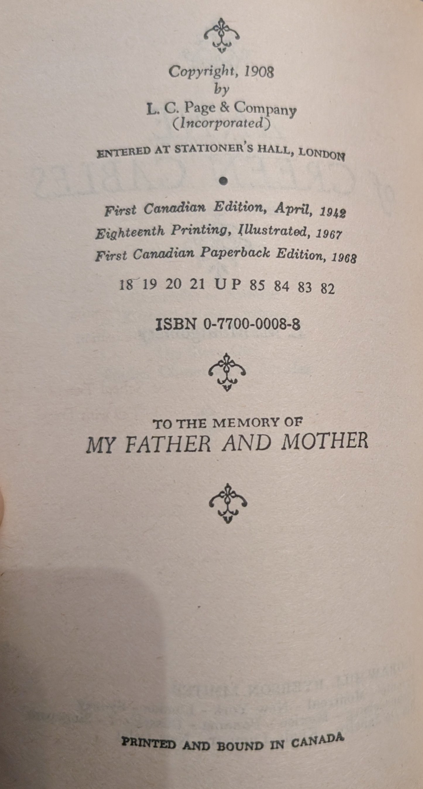 Anne of Green Gables by L.M. Montgomery
