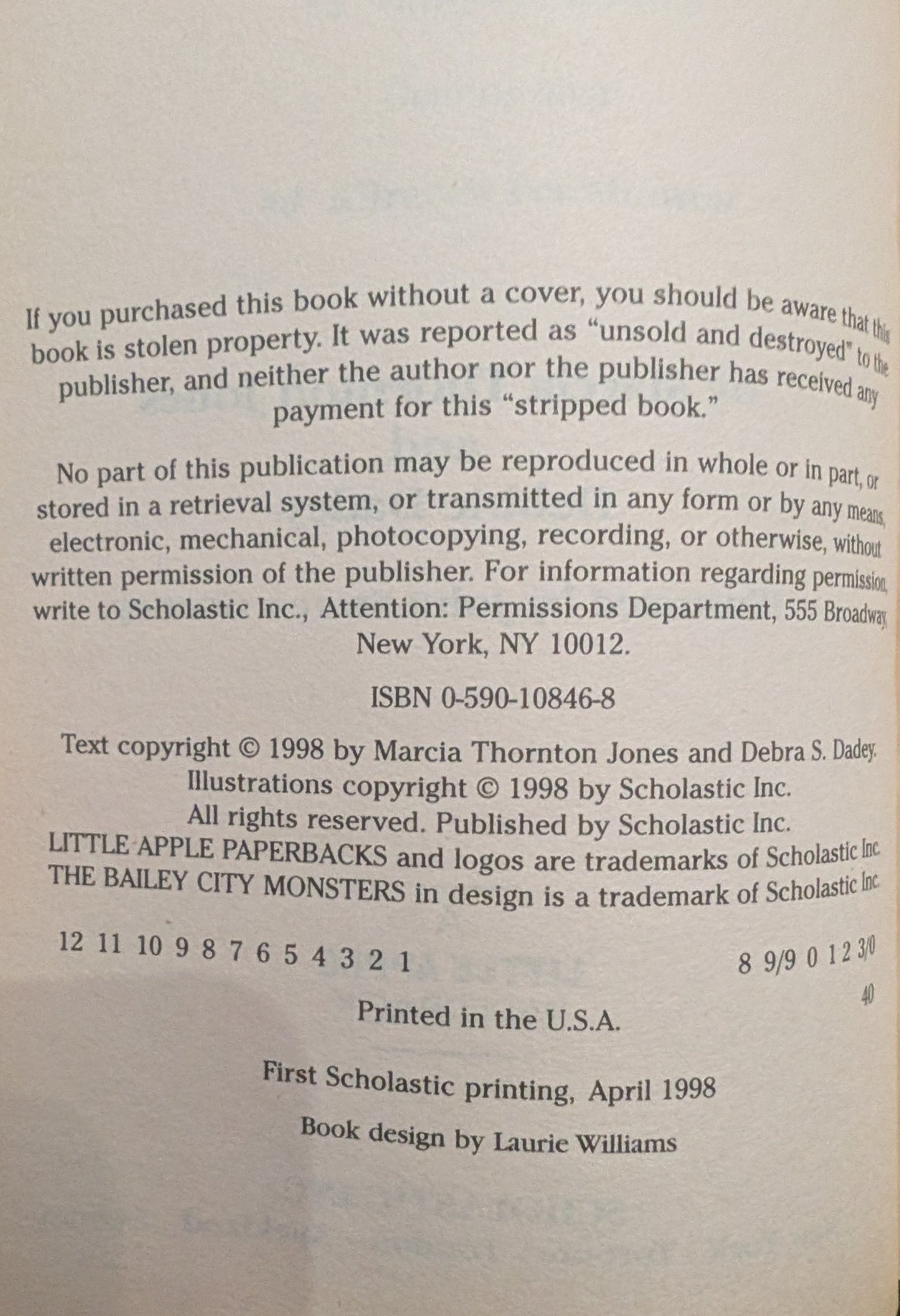 The Bailey City Monsters: Vampire Trouble by Marcia Thornton Jones and Debbie Dadey