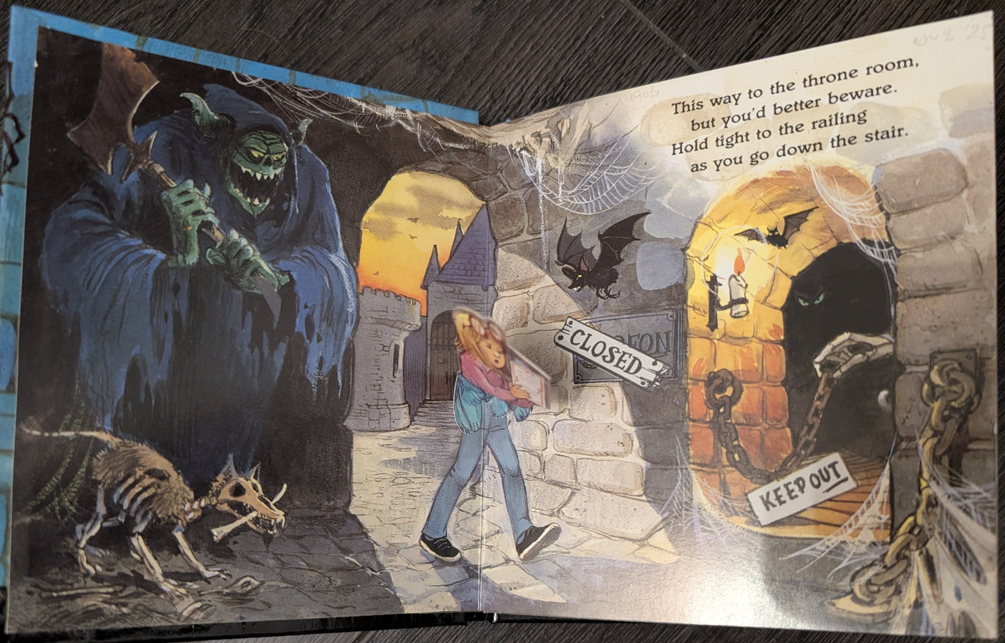 In the Deep Dark Dungeon by Skip Skwarek (A Mini Monster Pop-Up Book)