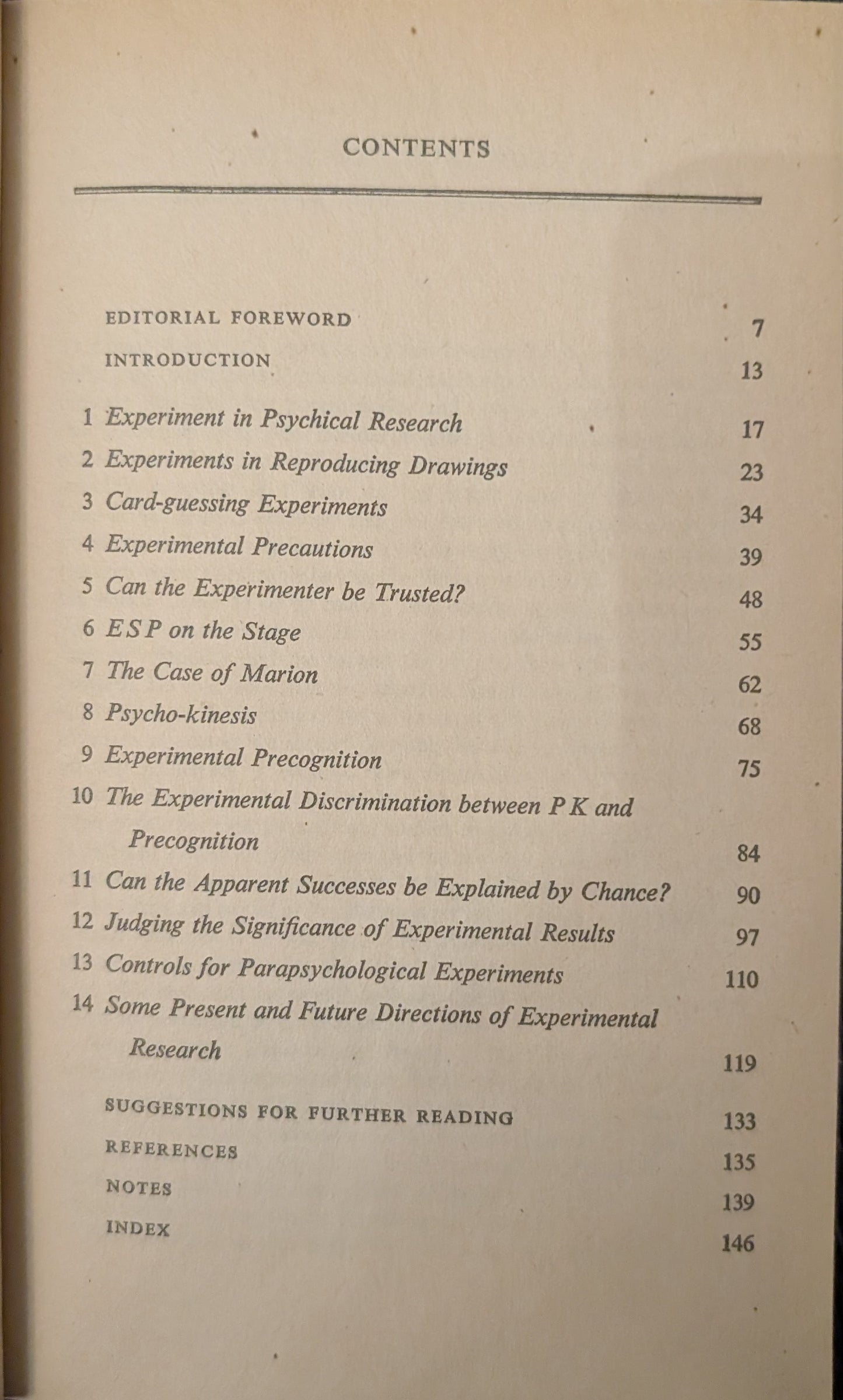 Experimental Psychical Research by Robert H. Thouless
