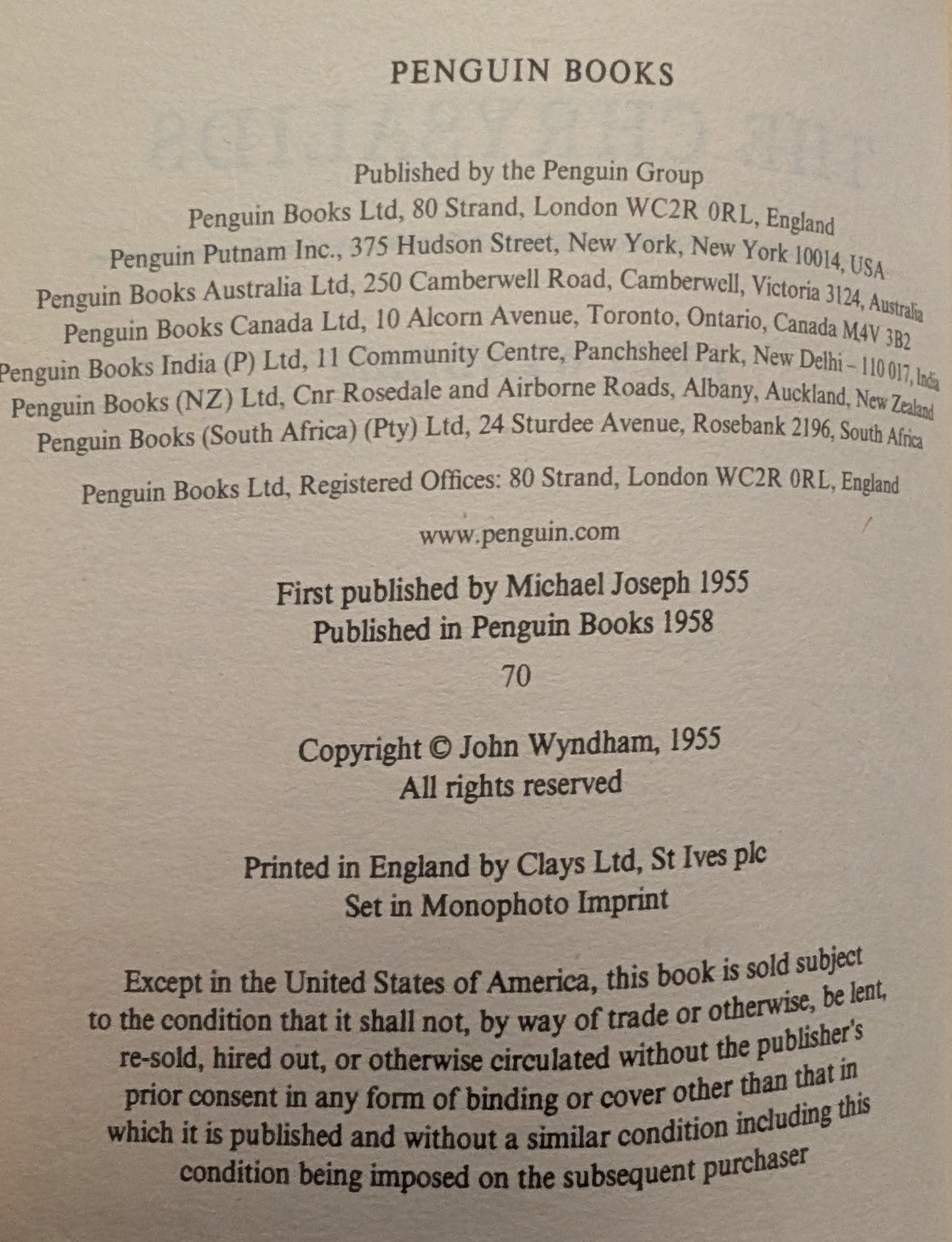 The Chrysalids by John Wyndham