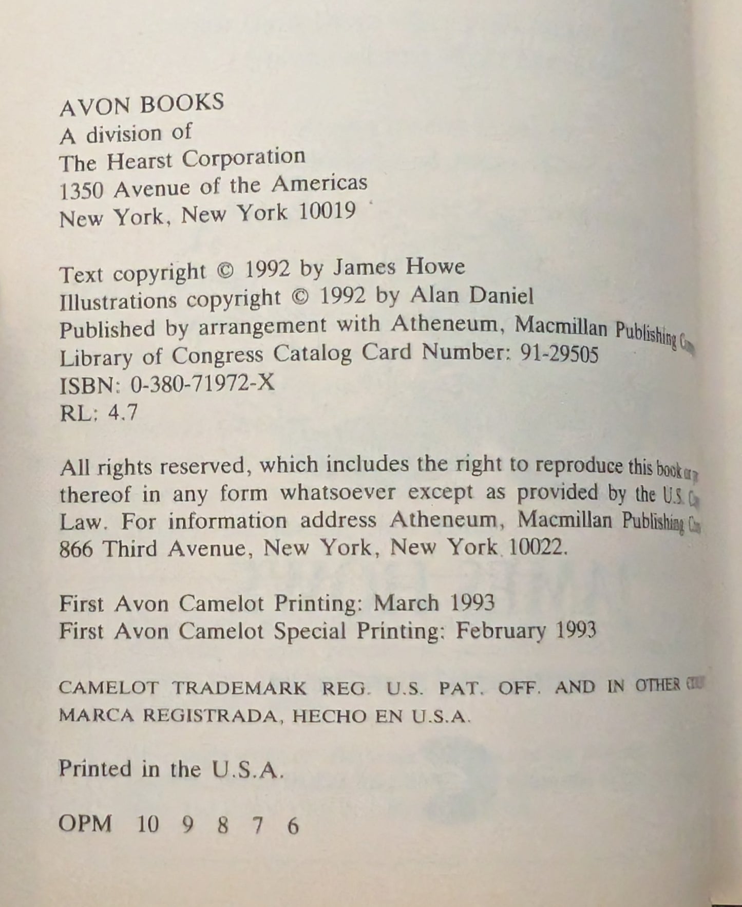 Return to Howliday Inn by James Howe