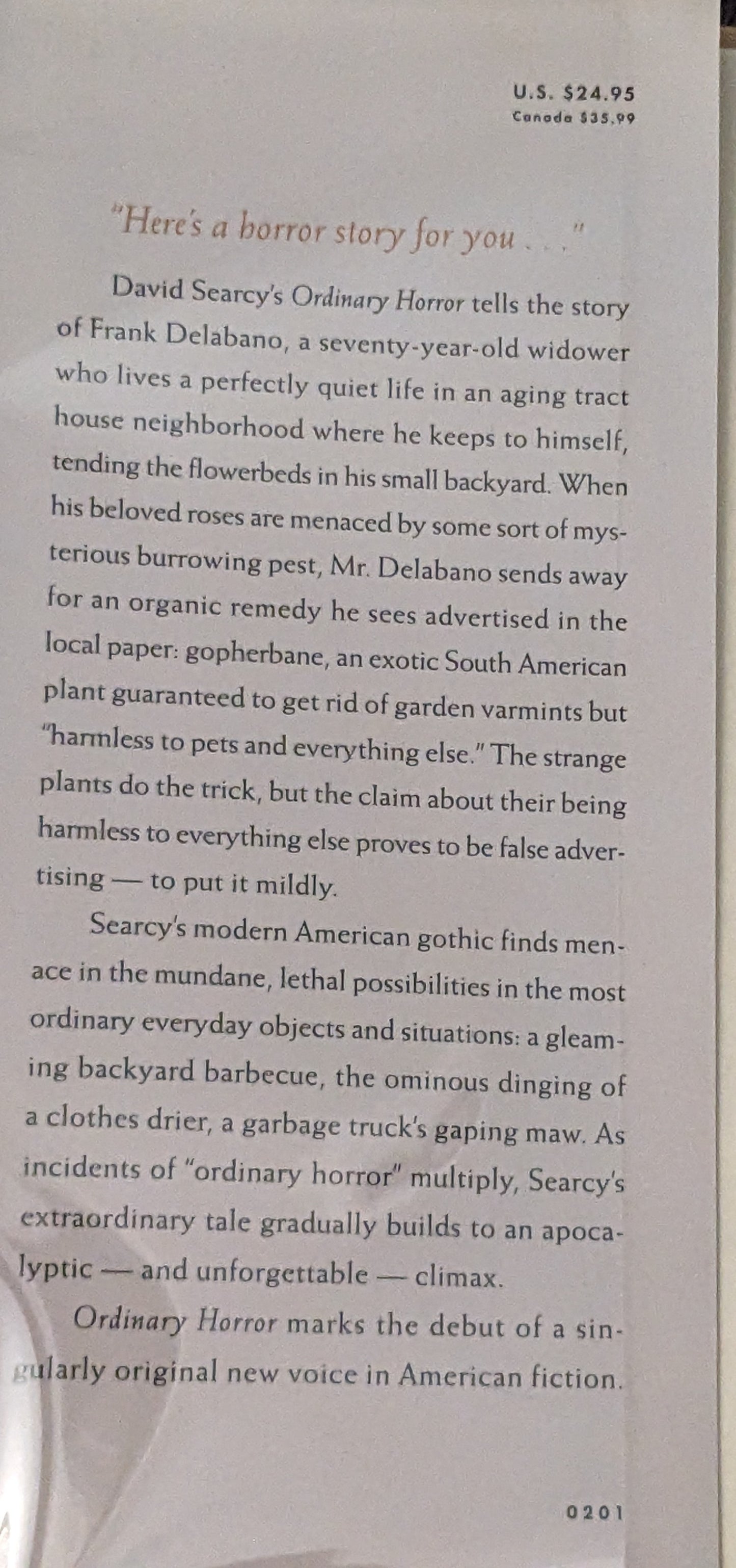 Ordinary Horror by David Searcy