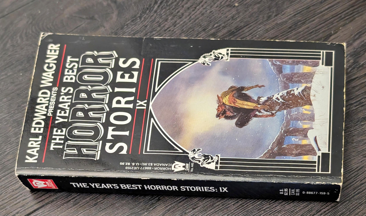 The Year's Best Horror Stories IX edited by Karl Edward Wagner