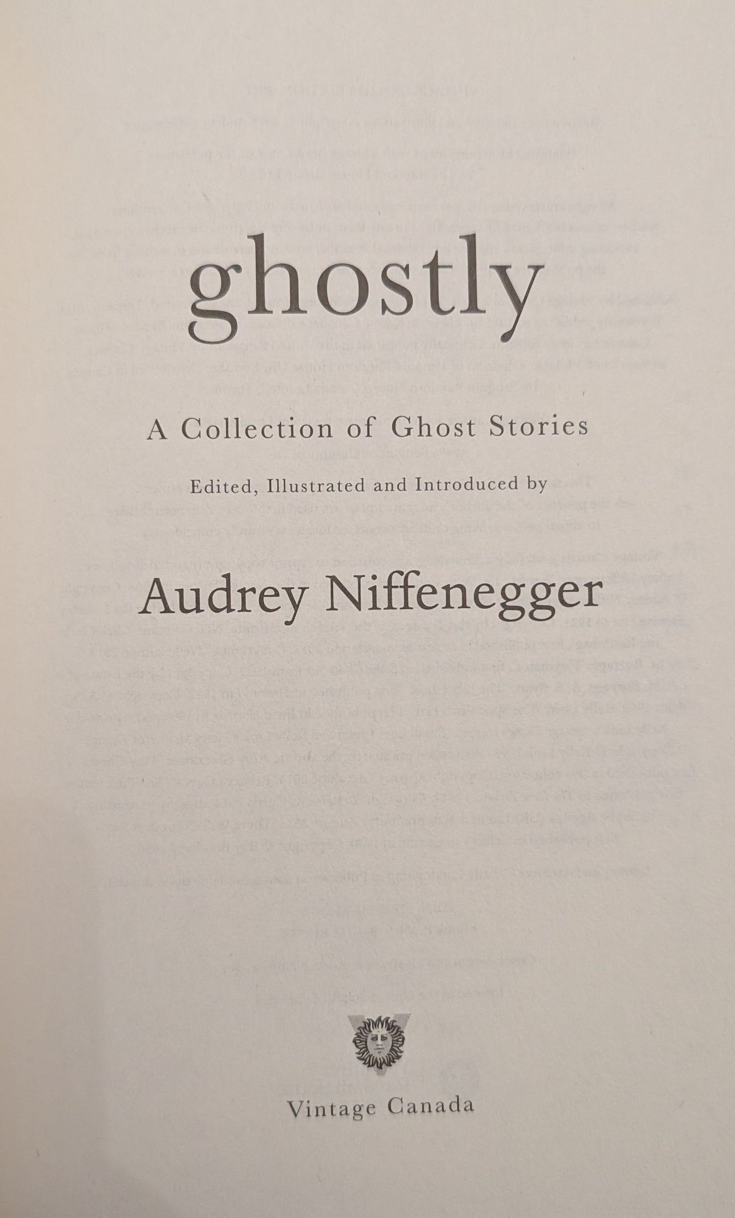 Ghostly: A Collection of Ghost Stories by Audrey Niffenegger