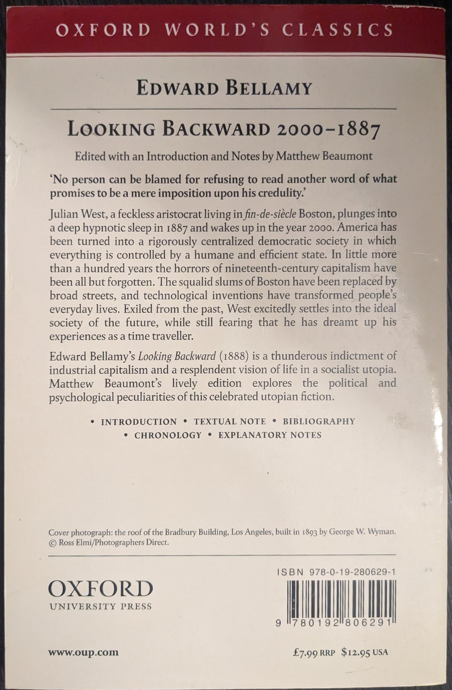 Looking Backward 2000 - 1887 by Edward Bellamy