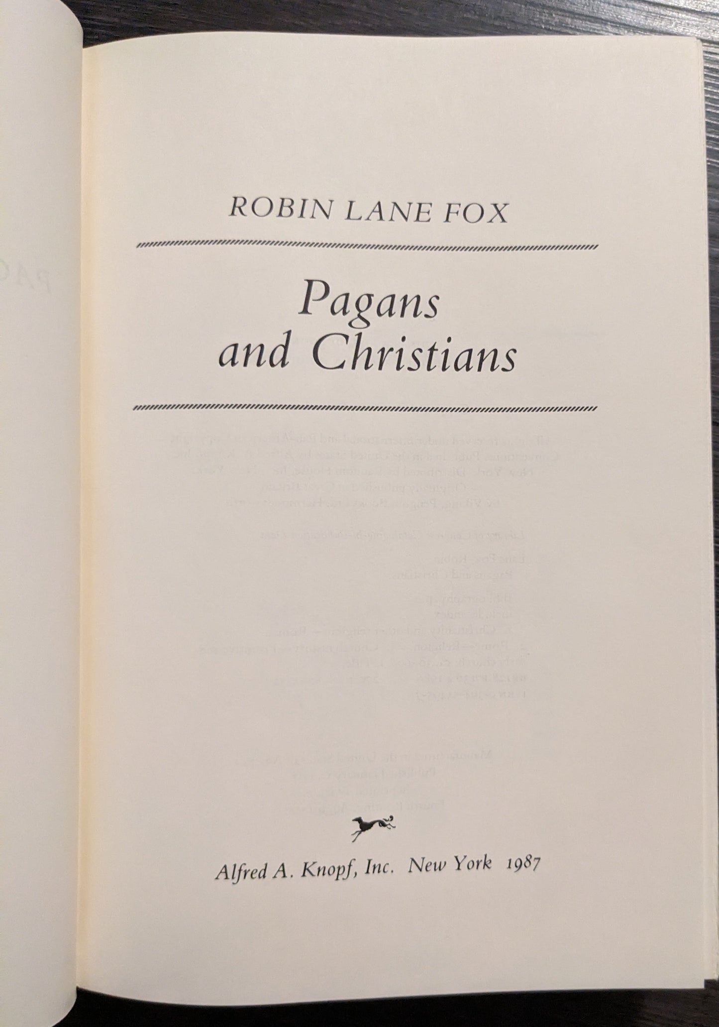 Pagans and Christians by Robin Lane Fox