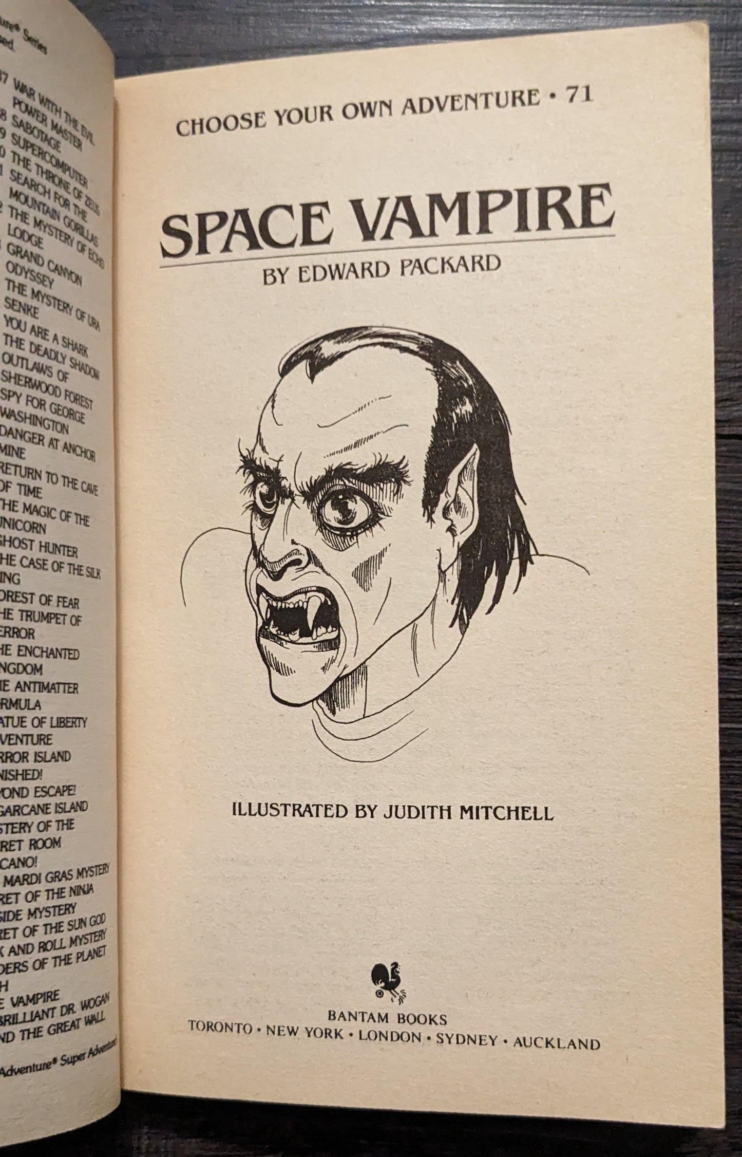 Space Vampire: Choose Your Own Adventure by Edward Packard