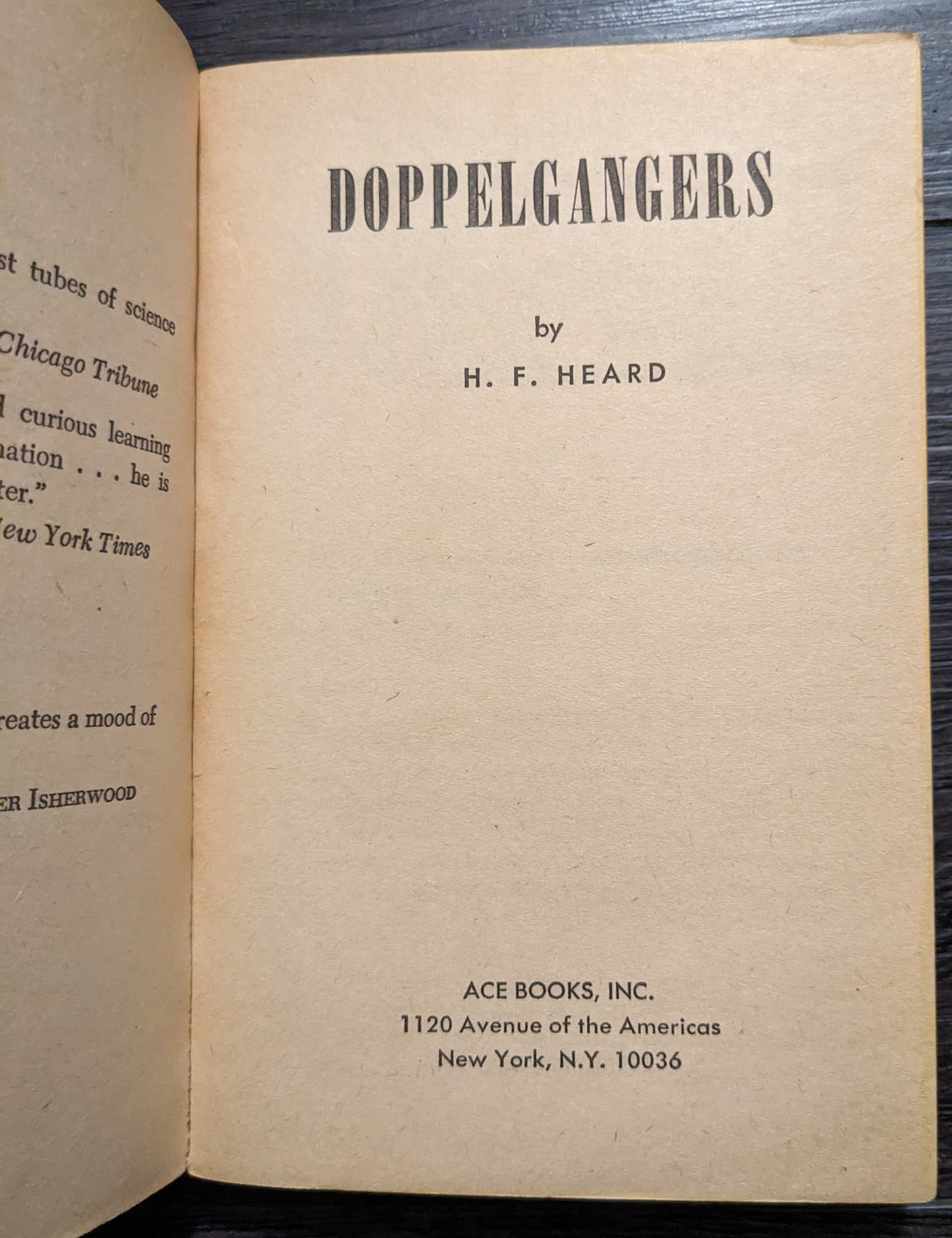 Doppelgangers by H.F Heard