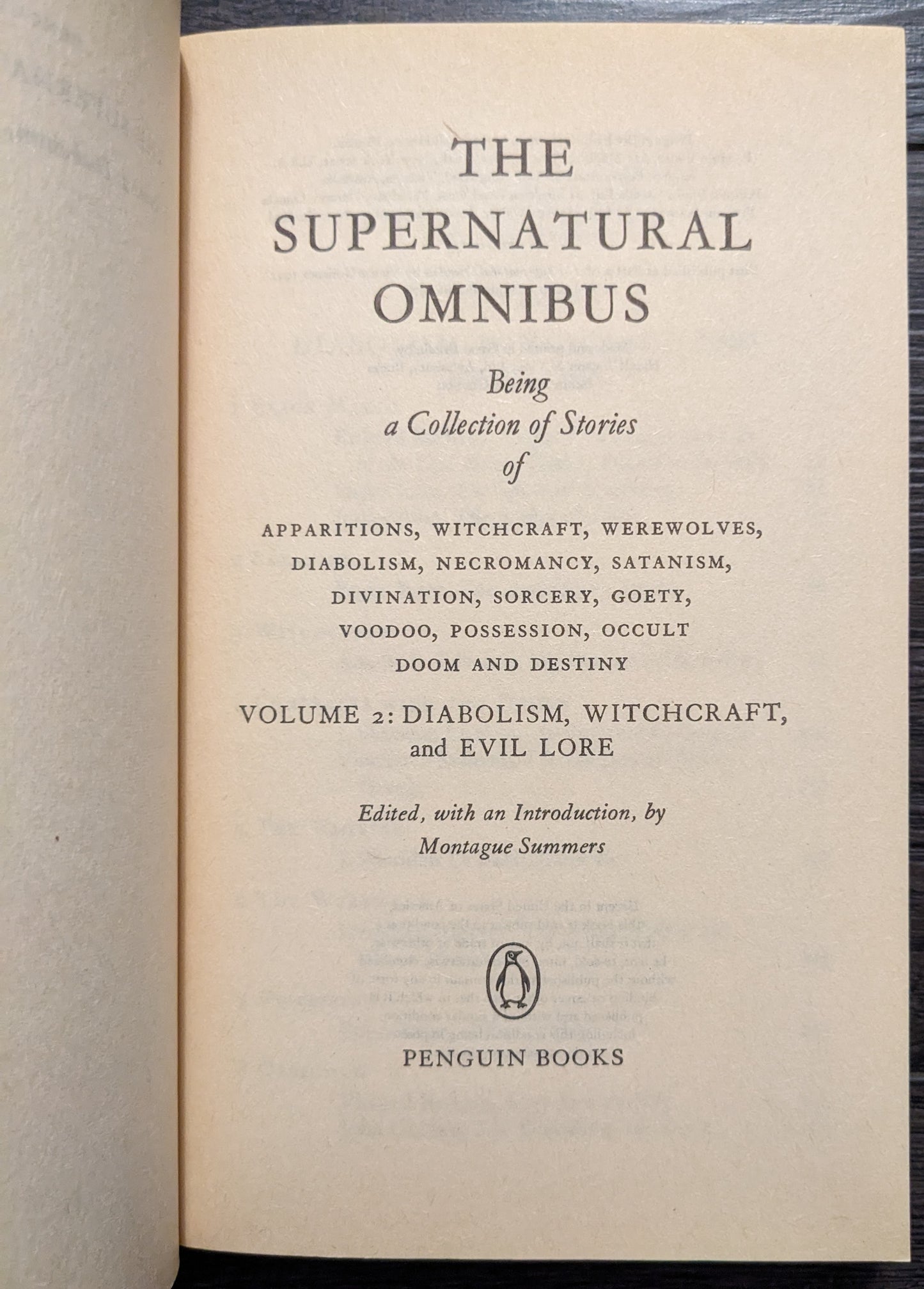 Supernatural Omnibus Vol.2 Diabloism, Witchcraft and Evil Lore by Montague Summers