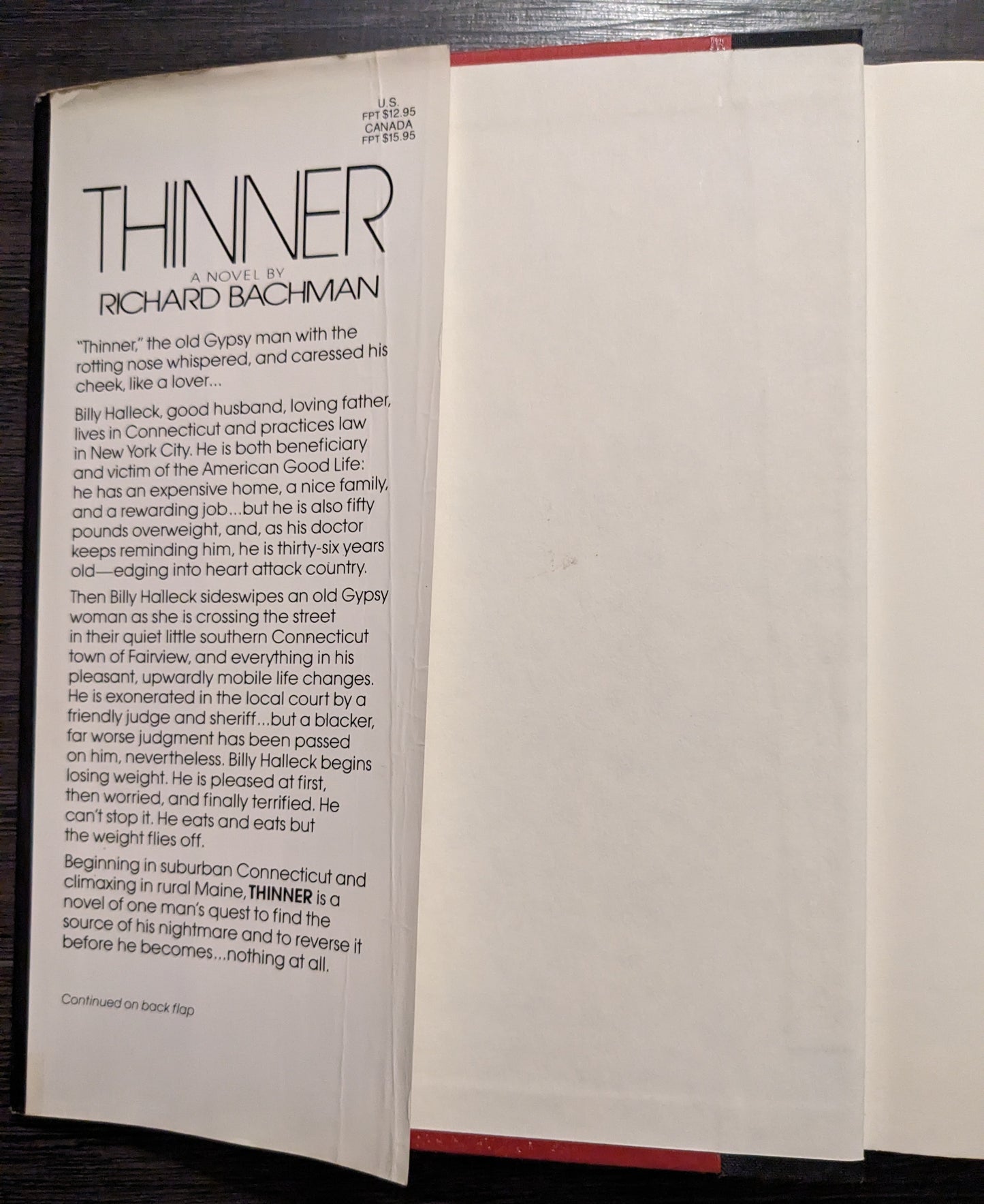 Thinner by Richard Bachman