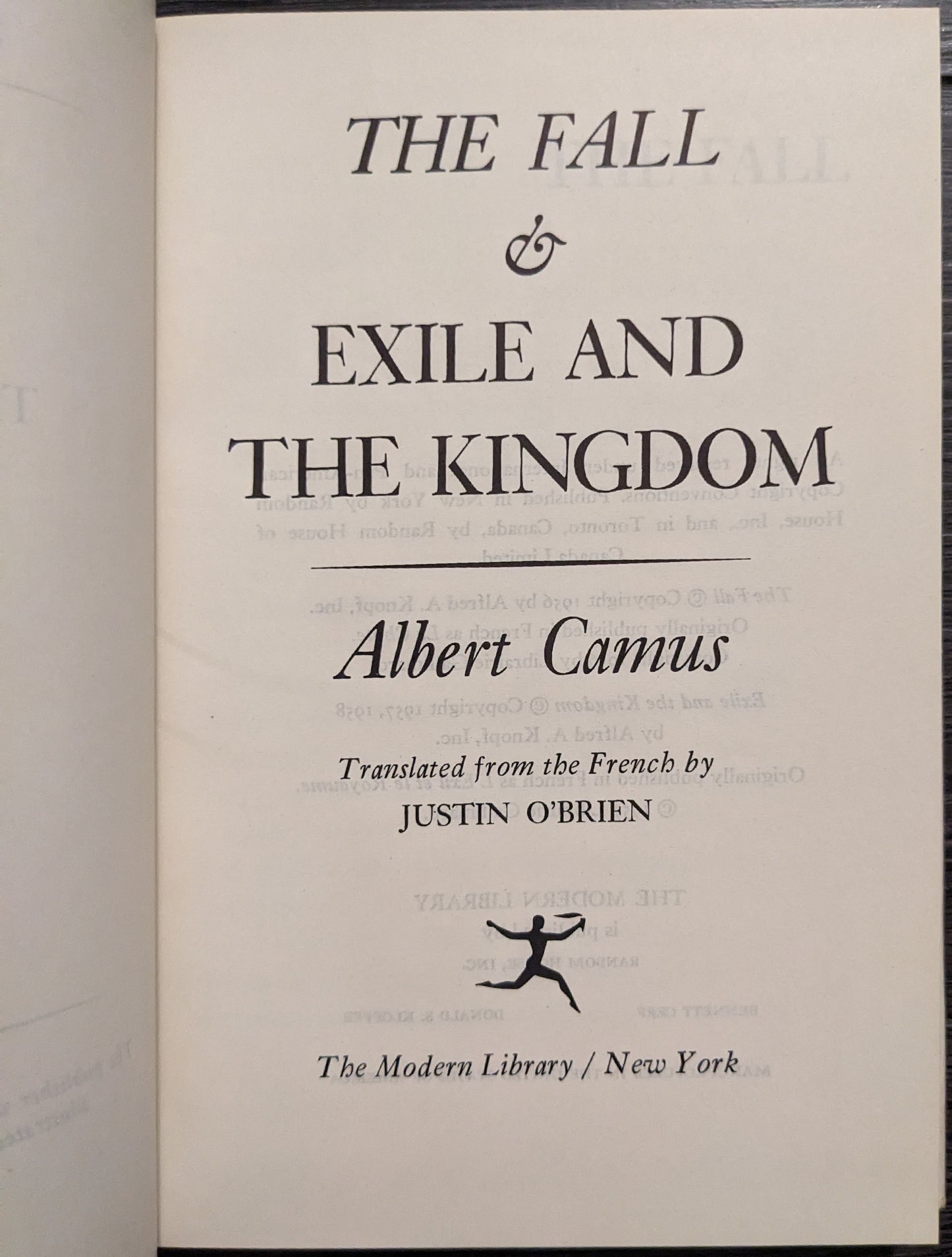 The Fall & Exile and The Kingdom by Albert Camus