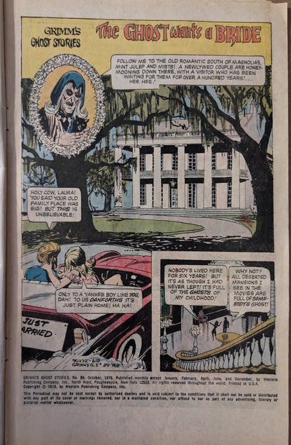 Grimm's Ghost Stories No.#34, Oct 1976