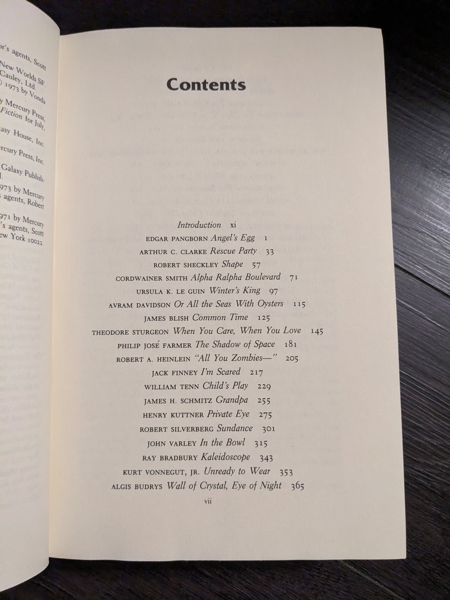 The Arbor House Treasury of Modern Science Fiction Compiled by Robert Silverberg and Martin H.Greenberg