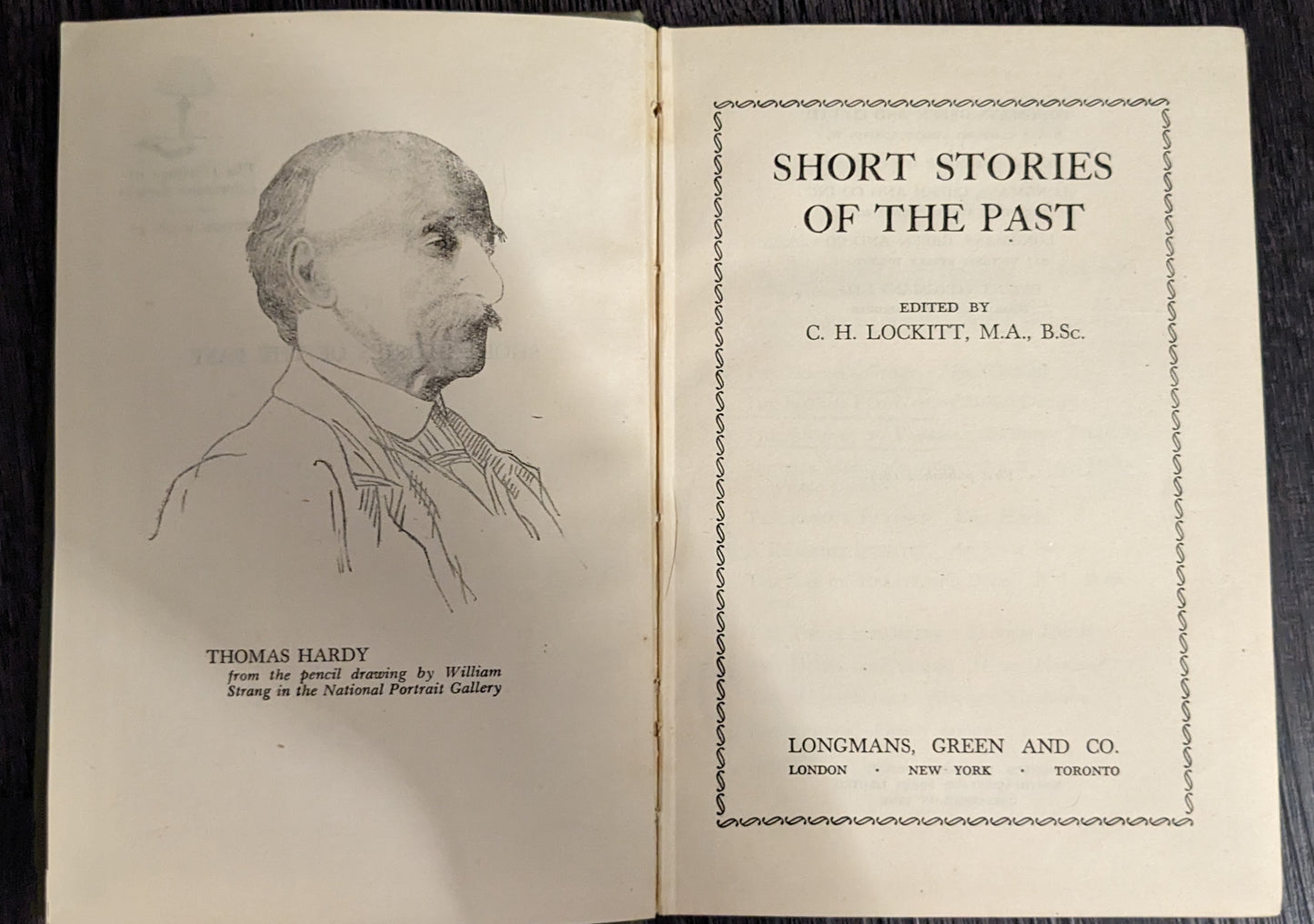 Short Stories of the Past edited by C.H Lockitt