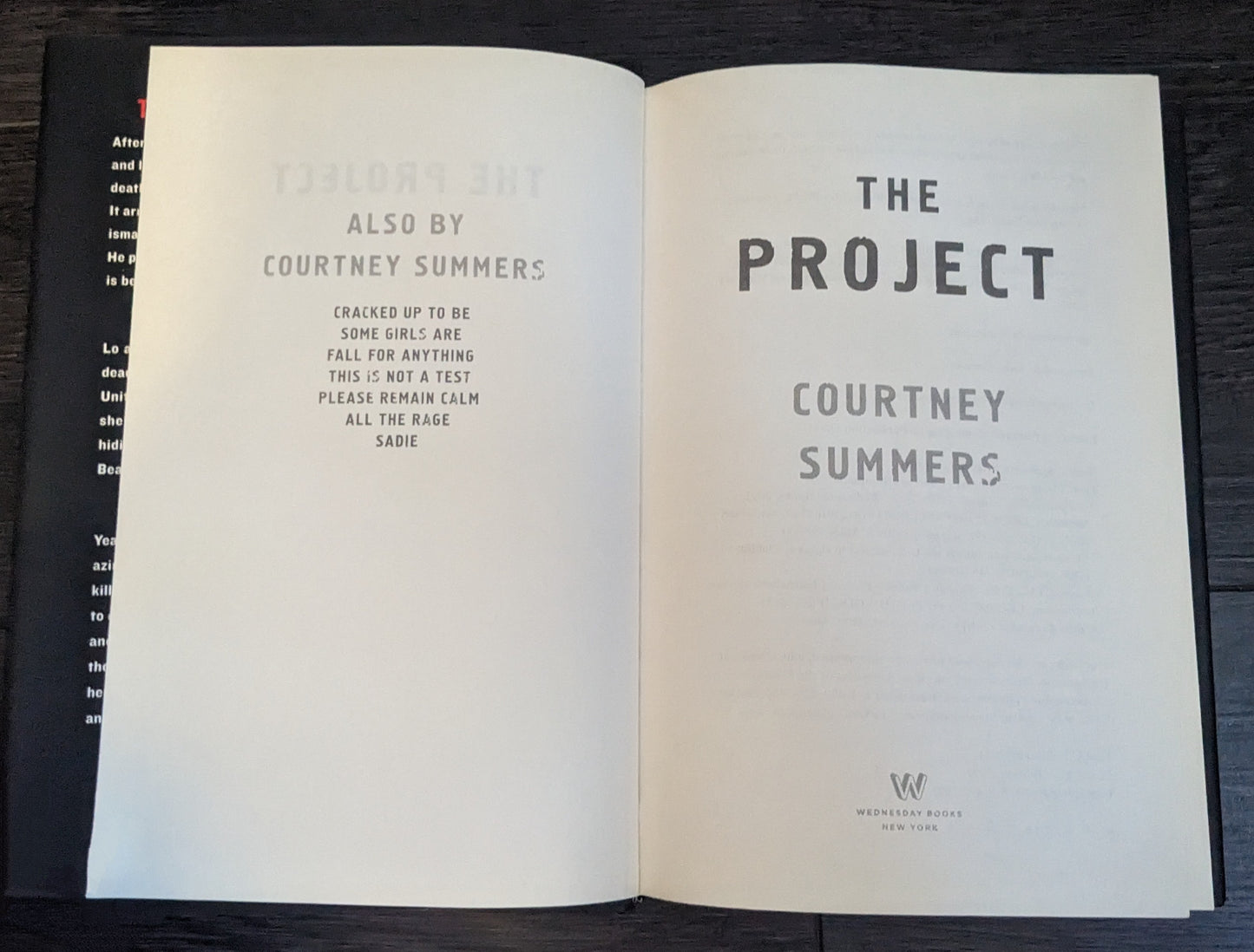 The Project - Courtney Summers