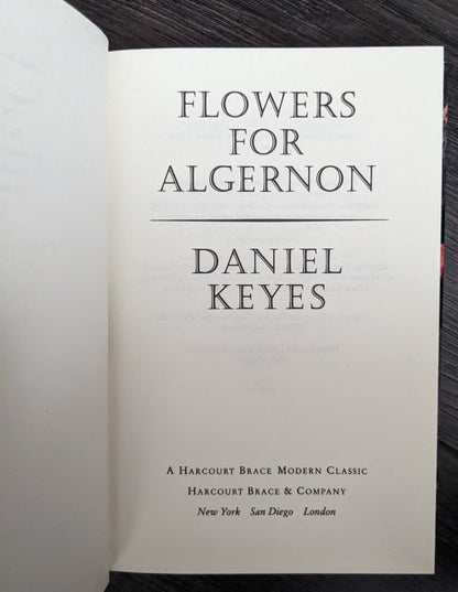 Flowers for Algernon by Daniel Keyes