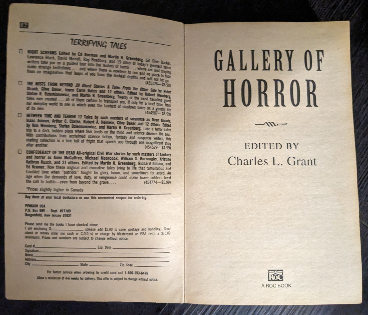 Gallery of Horror edited by Charles L. Grant