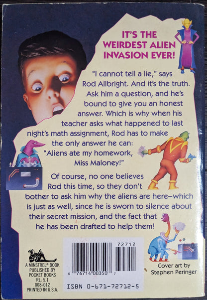 Aliens At My Homework by Bruce Coville