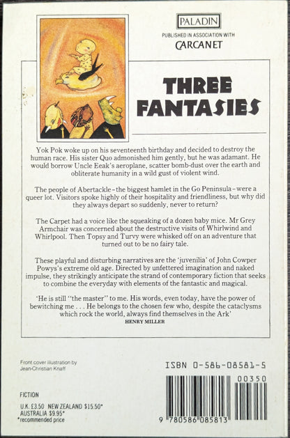 Three Fantasies by John Cowper Powys