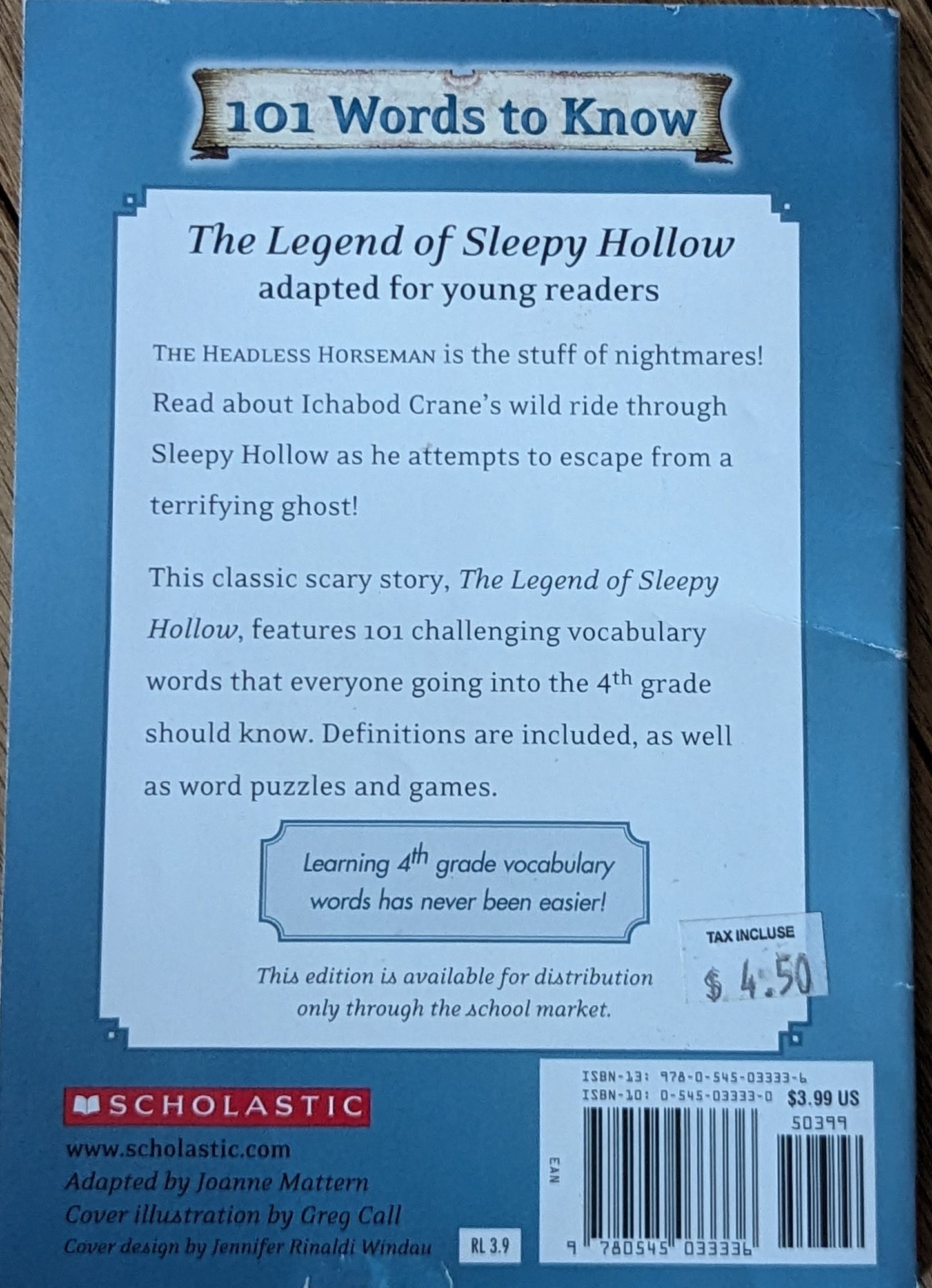 The Legend of Sleepy Hollow by Washington Irving (Adapted for Young Readers)