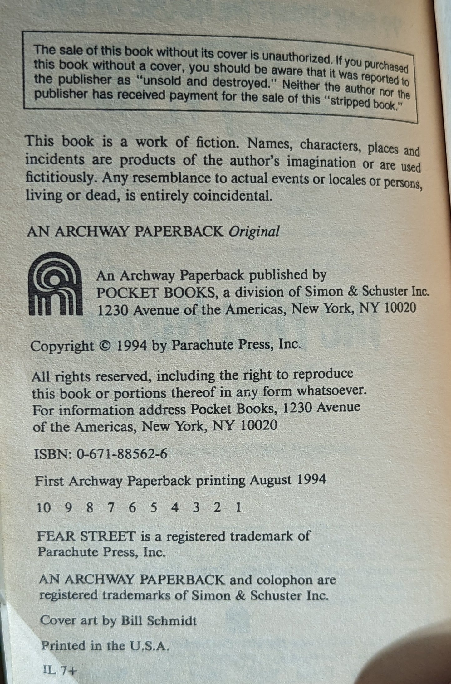 The First Horror (99 Fear Street: The House of Evil) by R.L. Stine