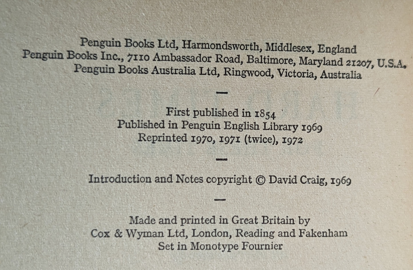 Hard Times by Charles Dickens