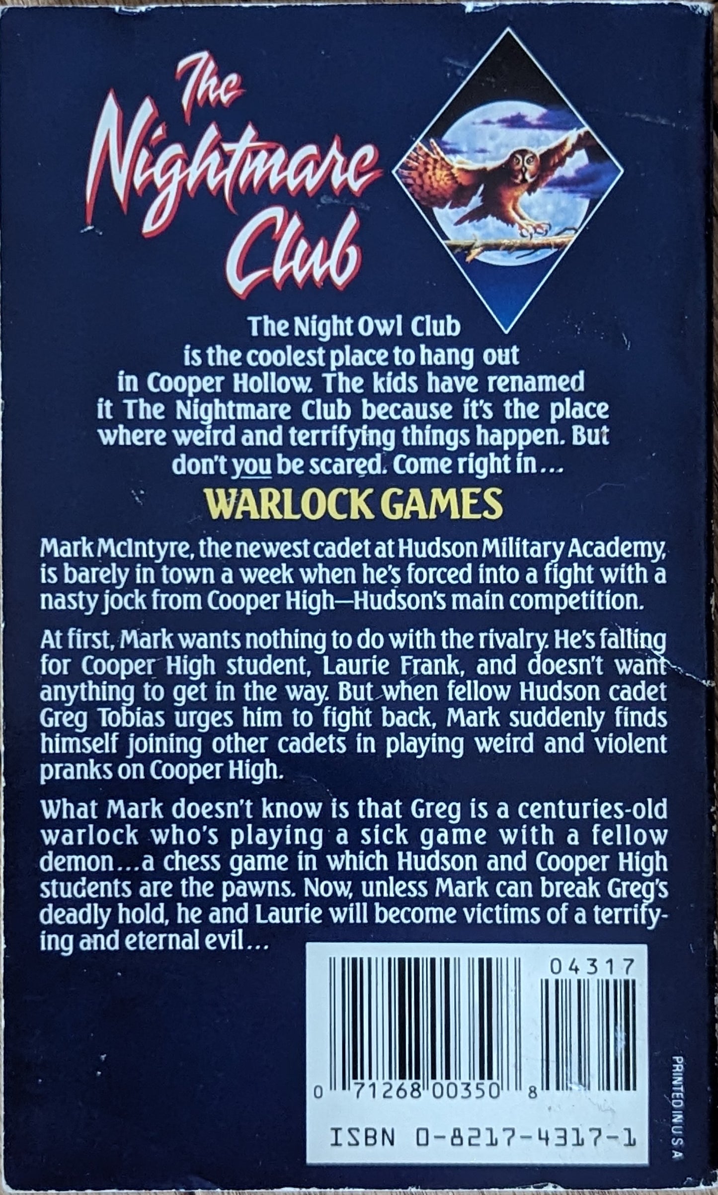 Warlock Games (The Nightmare Club #3) by Richard Lee Byers