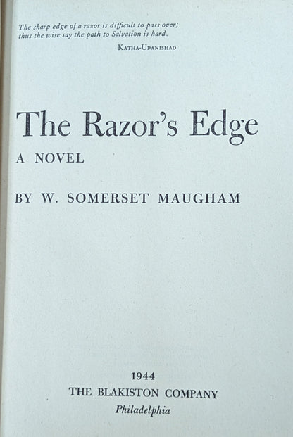 The Razor's Edge by W. Somerset Maugham