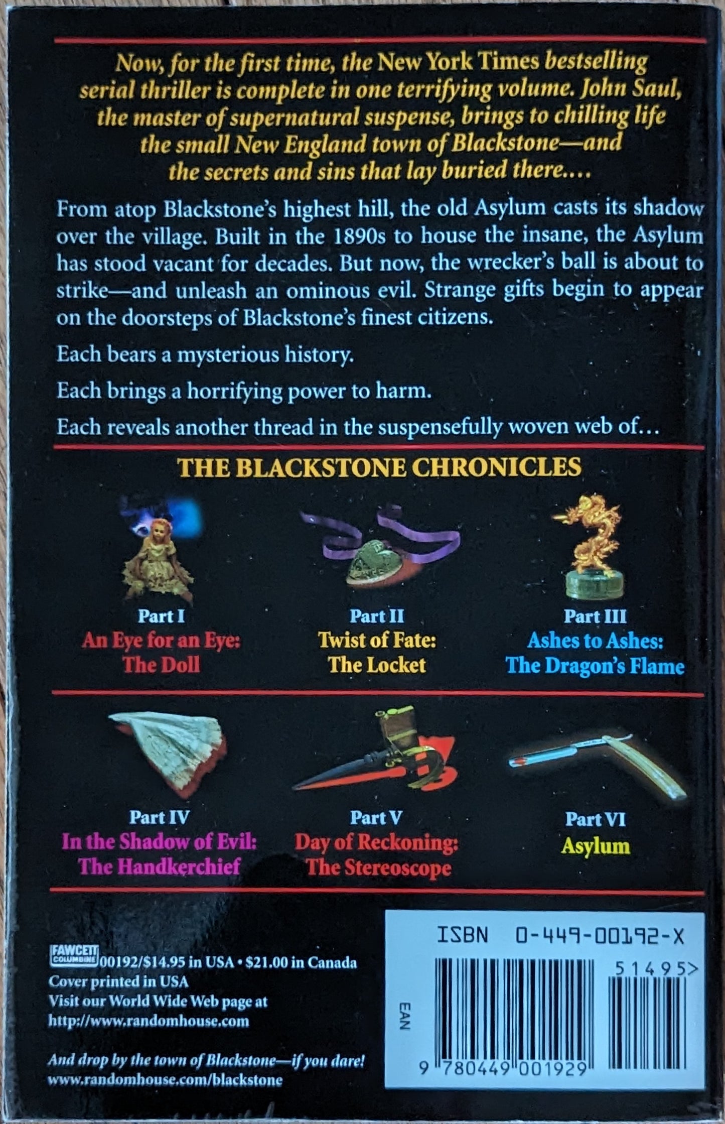 The Blackstone Chronicles by John Saul