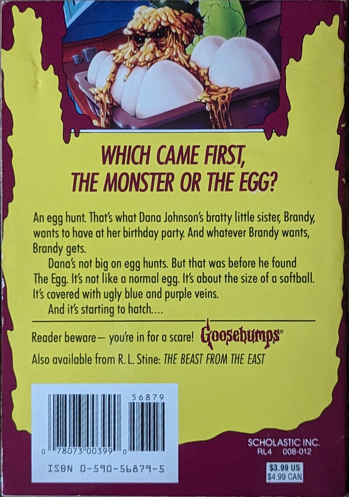 Egg Monsters from Mars (Goosebumps #42) by R.L. Stine