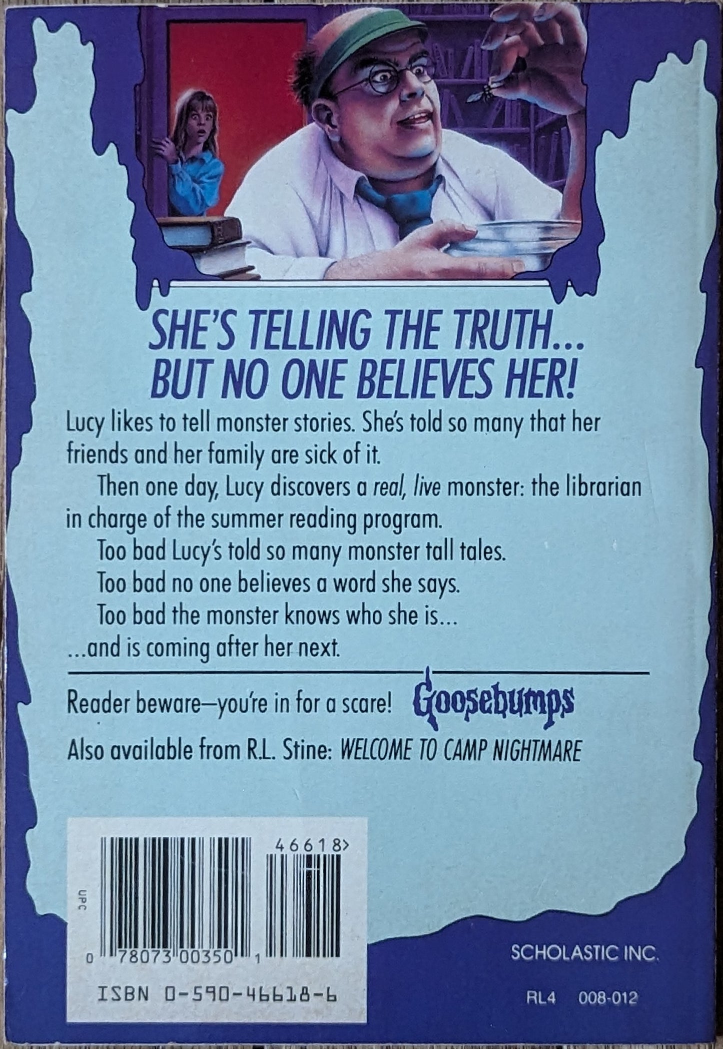 The Girl Who Cried Monster (Goosebumps #8) by R.L. Stine