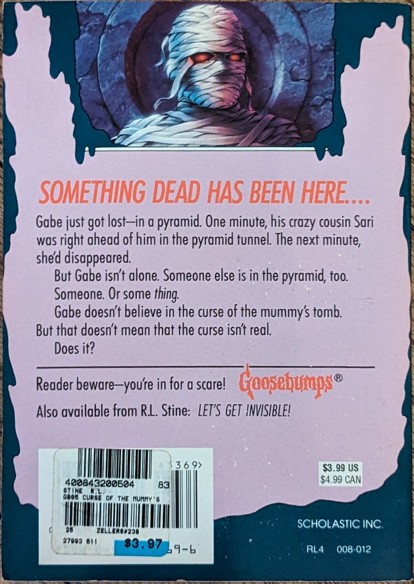 The Curse of the Mummy's Tomb (Goosebumps #5) by R.L. Stine