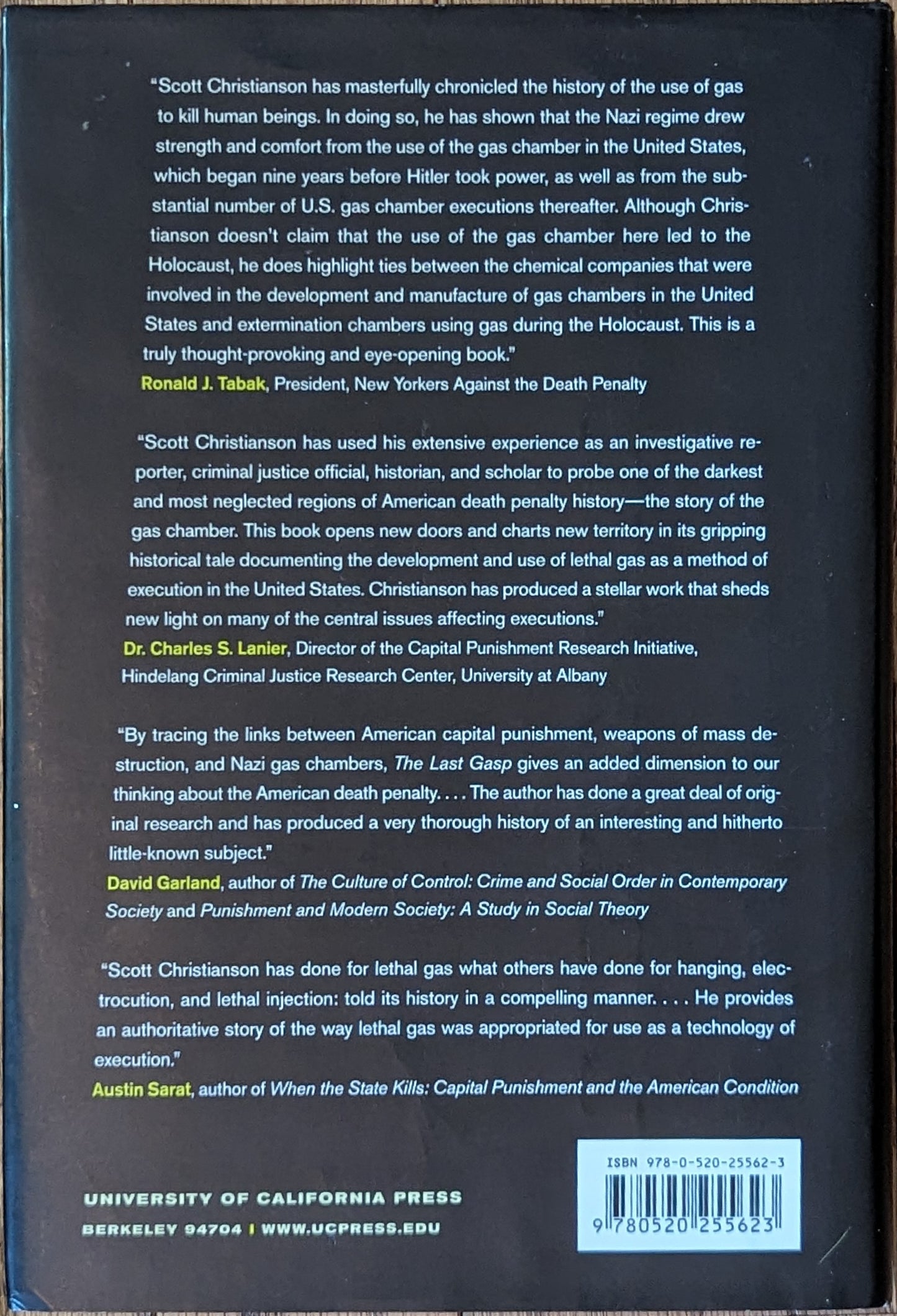 The Last Gasp: The Rise and Fall of the American Gas Chamber by Scott Christianson