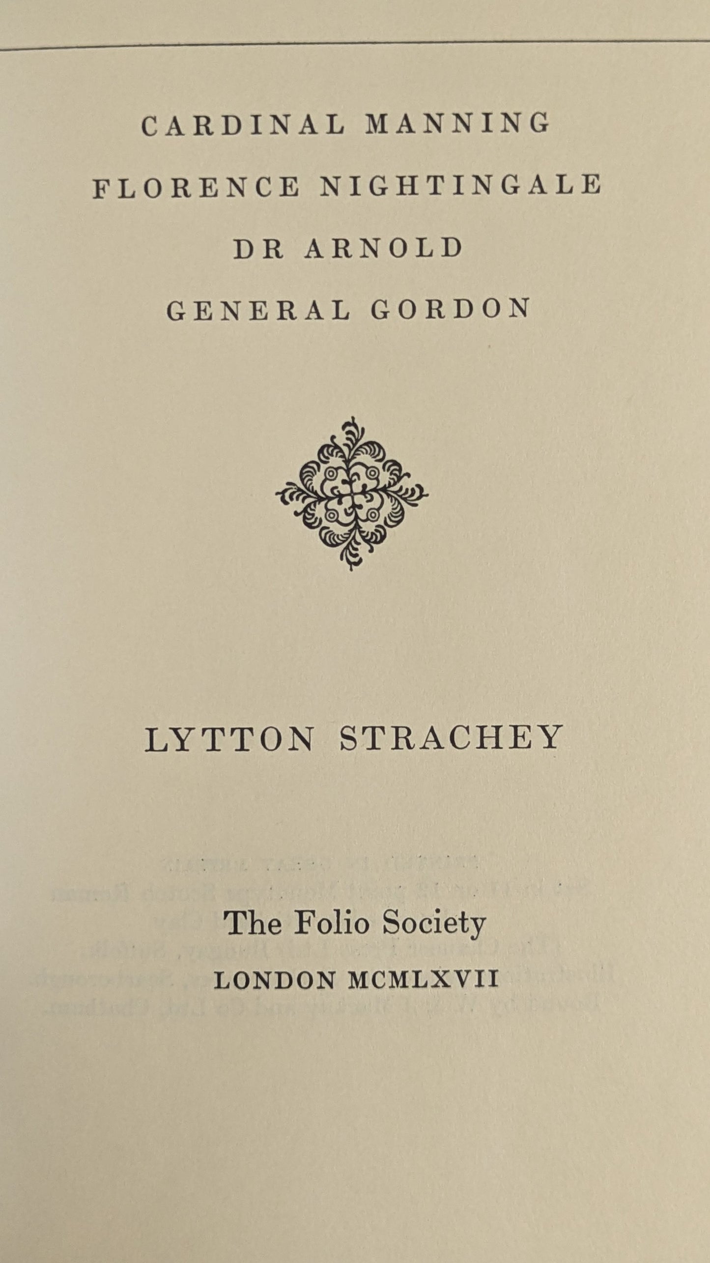 Eminent Victorians by Lytton Strachey