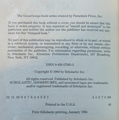 You Can't Scare Me (Goosebumps #15) by R.L. Stine