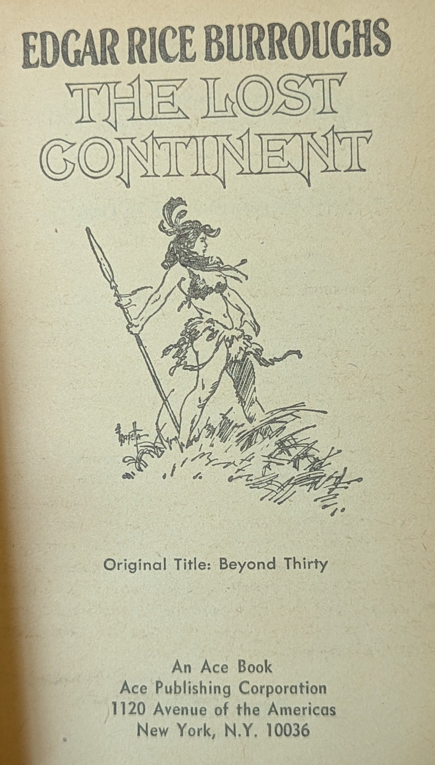 The Lost Continent by Edgar Rice Burroughs