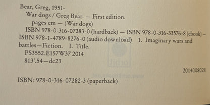 War Dogs by Greg Bear