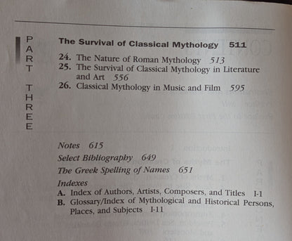 Classical Mythology (5th Edition) eds. Morford and Lenardon