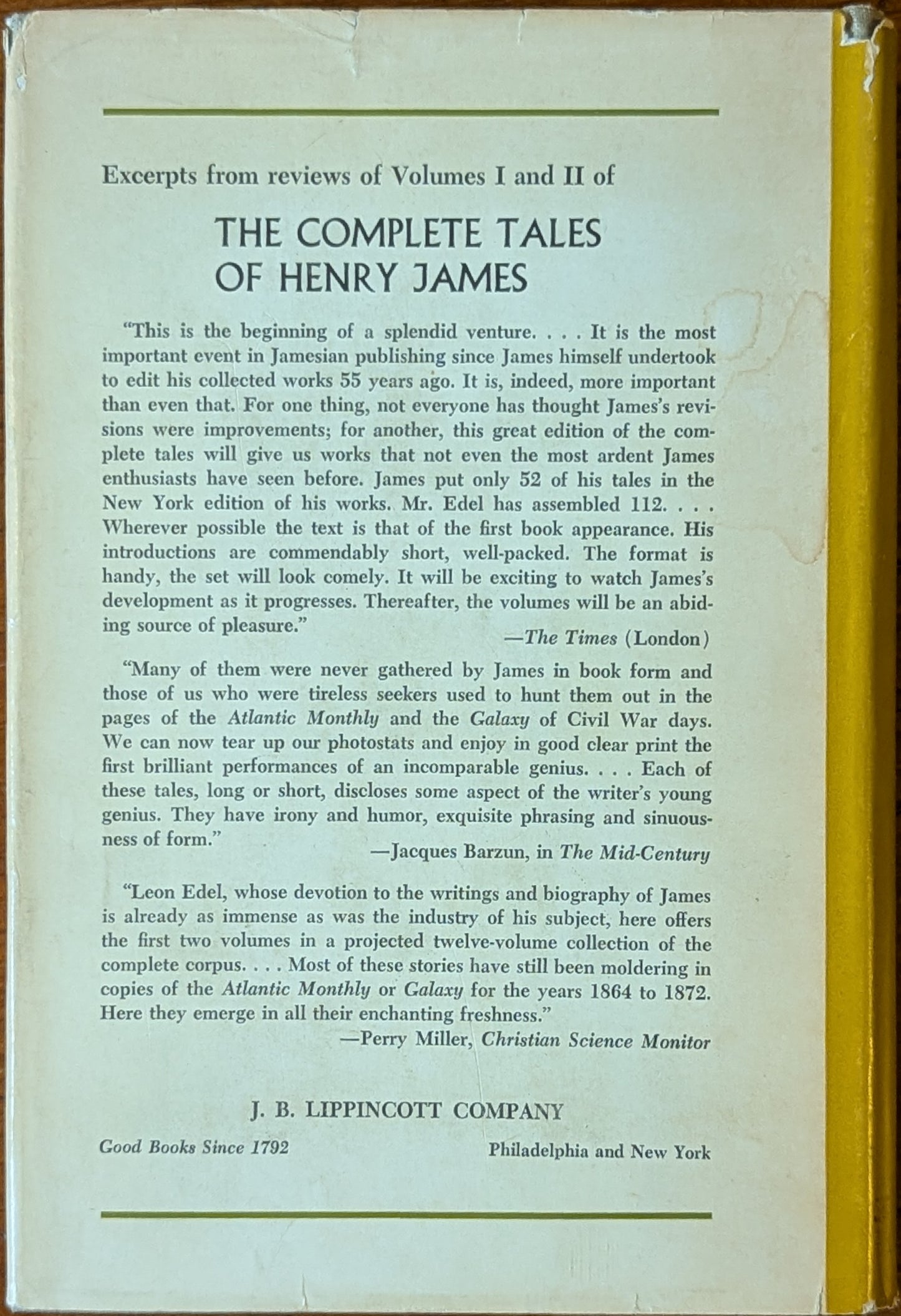 The Complete Tales of Henry James Vol. 3: From 1873 to 1875