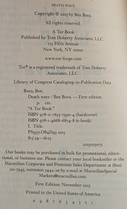 Death Wave by Ben Bova