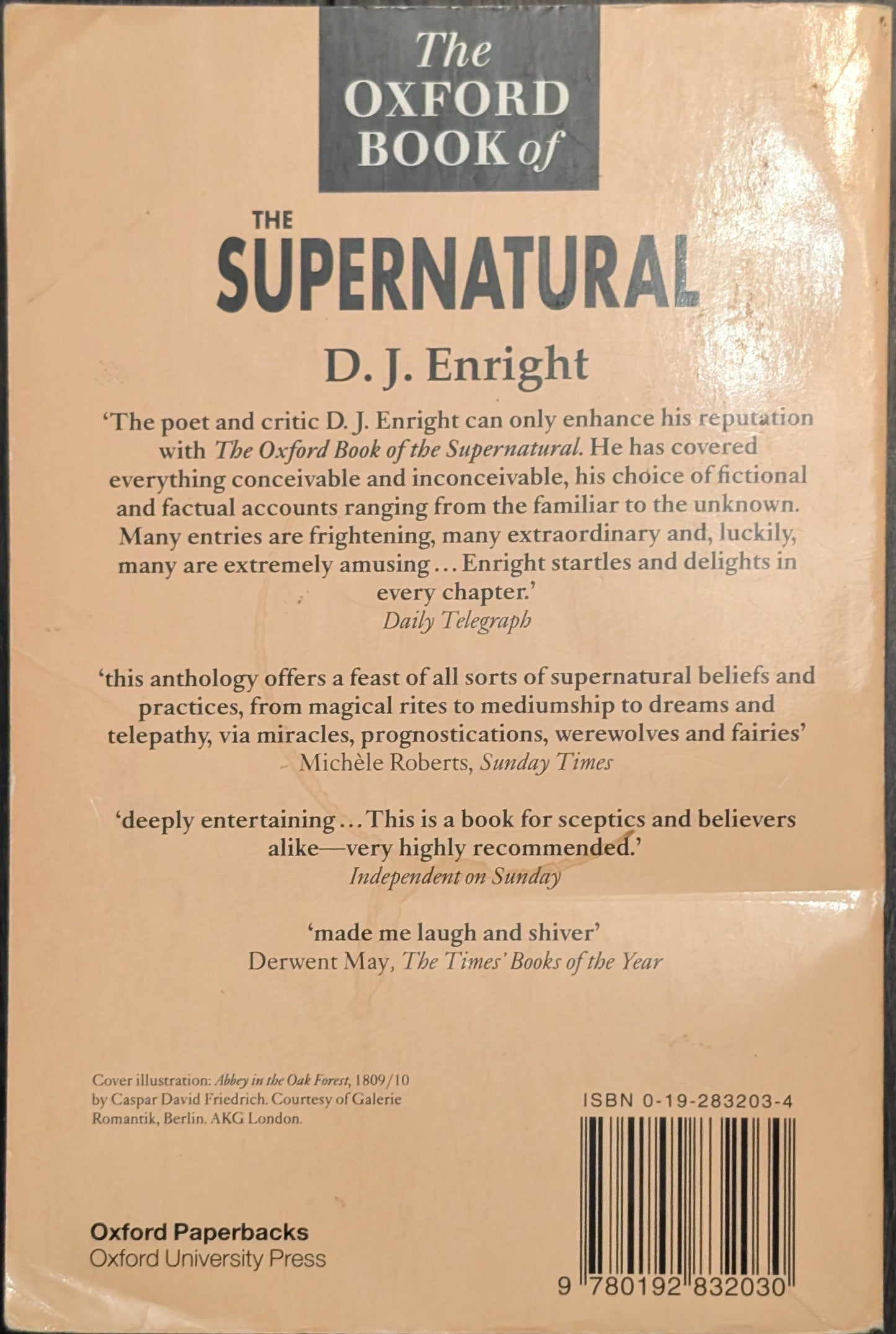 The Oxford Book of the Supernatural by D.J Enright